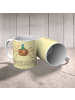 Mr. & Mrs. Panda Kaffeetasse Spinne Agathe Party mit Spruch in Gelb Pastell
