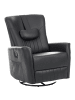 Beliani Fernsehsessel REA in Schwarz - (W) 85 x (H) 102 x (L) 107 cm