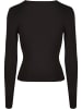 Urban Classics Urban Classics Damen Ladies Crossed Cut Out Longsleeve in black