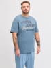 JACK & JONES PLUS T-shirt in Blue Mirage