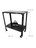 relaxdays Schweißtisch in Schwarz – (B)88 x (H)91,5 x (T)46 cm
