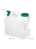 relaxdays Wasserkanister in Weiß/ Grün - 20 Liter