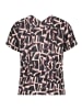 BETTY & CO Schlupfbluse mit Print in Taupe/Black