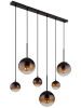Globo lighting Hängeleuchte "HALLIE" in black