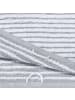 Erwin Müller Jacquard Duschtuch 2er-Pack Streifen Konstanz in silber