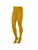 COFI 1453 Blickdichte und warm 60 Den Mikrofaser Strumpfhose ohne Muster in Mustard Gelb