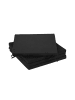 relaxdays 4x Stuhlkissen in Schwarz - 39,5 x 39,5 cm
