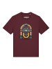 wat? Apparel T-Shirt Jukebox in Weinrot
