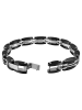 Adeliás Herren Armband – Gliederarmband aus Edelstahl 21 cm in silber