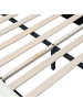 ABRIHOME Polsterbett in Beige 90x200 cm mit Wellenform LED PU