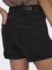 ONLY Shorts high Waist 5-Pocket Design Knopfleiste Reißverschluss in Schwarz-2