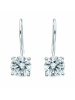 Adeliás Damen 925 Silber Ohrringe / Ohrhänger mit Zirkonia Ø 8,5 mm in silber
