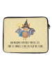 Mr. & Mrs. Panda Notebooktasche Fledermaus Zauberer mit Spruch in Gelb Pastell