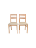 möbel-direkt Esszimmerstuhl 2er-Set Massivholzstuhl in Buche-Nachbildung/beige
