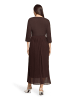 Betty Barclay Plisseekleid mit 3/4 Arm in Light Maroon