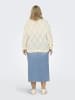 ONLY Carmakoma Strickpullover in Cloud Dancer