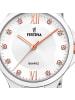 Festina Analog-Armbanduhr Festina Boyfriend silber, rosé mittel (ca. 34mm)