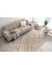 Kayoom Wohnzimmer Teppich – Kurzflorteppich Mylen 625 in creme - schwarz - rechteckig