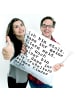 Mr. & Mrs. Panda Sitzkissen Ich bin stolz, dass... mit Spruch in Weiß