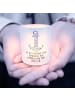 Mr. & Mrs. Panda Windlicht Glas Anker Blau mit Spruch in Transparent