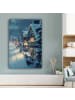 OnlyWow Leinwand Bilder Dunkelblau