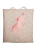Mr. & Mrs. Panda Tote Bag Axolotl Tanzen ohne Spruch in Grau Pastell