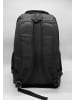 EGOMAXX Gepolsterter Rucksack Carbon Optik Design Backpack in Schwarz-Schwarz