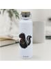 Mr. & Mrs. Panda Trinkflasche Stinktier Blume ohne Spruch in Weiß