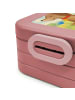 Mr. & Mrs. Panda MEPAL Bentobox Hund Blume Design mit Spruch in Rot Pastell