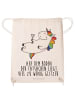 Mr. & Mrs. Panda Gym Bag Einhorn Blümchentail mit Spruch in Creme