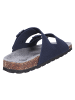 Giesswein Tieffußbett Pantolette MERINO SLIDES in blau