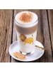 Mr. & Mrs. Panda Latte Macchiato Glas Sternzeichen Löwe ohne Spruch in Transparent