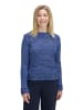 BETTY & CO Strickpullover mit Struktur in Blue/Light Blue