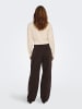 ONLY Jeans mit weitem Bein in Dark Brown Denim