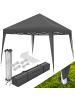 tectake Pavillon Linosa inklusive Spannseile, Heringe und Tragetasche, grau