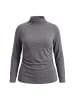 Ulla Popken Langarmshirt in mittel grau melange