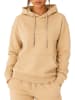 Reichstadt Damen Relaxed Fit Hoodie Marken-Stick in Beige