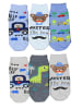 TupTam Kinder Socken Mädchen Jungen Bunt Gemustert 6er Pack in grau