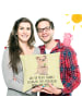 Mr. & Mrs. Panda Sofakissen Quokka Happy mit Spruch in Gelb Pastell