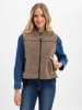Mos Mosh Weste MMRowe Teddy Waistcoat in taupe - 0002