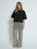 minus Hose in Black Striped