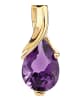 Diamant L'éternel Halskette aus 585 Gelbgold mit Amethyst