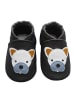 Basrakids Baby Krabbelschuhe aus Leder, weiche Lauflernschuhe mit rutschfester Sohle 