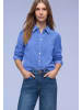 Street One Corduroy shirtcollar Bluse in Bonnet Blue