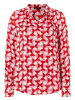 More & More Printbluse in circle print red and pink