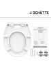 Franz Joseph Schütte Duroplast WC-Sitz SLIM WHITE, mit Absenkautomatik und Schnellverschluss