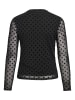 Vila Langarmshirt VIRikke in schwarz
