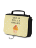 Mr. & Mrs. Panda beautycase Cupcake mit Spruch in Gelb Pastell