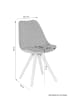 byLiving 2er-Set: Esszimmerstuhl Arik in Grau - 48,5 (B) x 55 (L) x 85 (H) cm