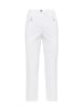 GOLDNER Baumwollhose mit Formbund in weiß